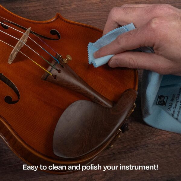 SHAR Violin Cleaning Kit, String Instruments Maintenance Kit Includes Cleaner, Polish, Cloth, Gift Pack, Instrument Maintenance Booklet, 1138U - Image 3