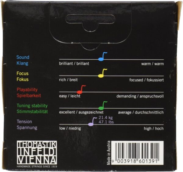 Thomastik-Infeld 135MS Dominant 4/4 Violin String Set with Wound Loop E - Image 2