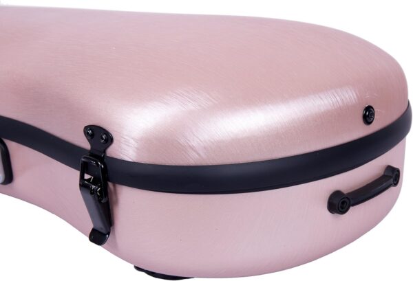 Crossrock Poly Carbon Case fits 4/4 violins, Anti-scratch Shaped Flight Case in Rose Gold(CRF4020SVRG) - Image 7