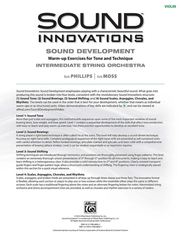 Sound Innovations for String Orchestra -- Sound Development: Violin, Book & Online Media - Image 2
