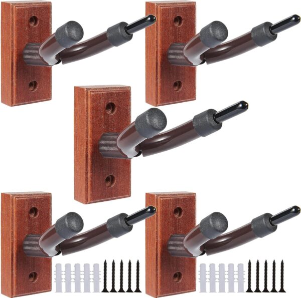 Violin Wall Mount Violin Hanger Stand (Square Base Violin Hanger 5 Pack)