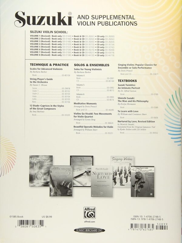 Suzuki Violin School, Vol 8: Violin Part - Image 2