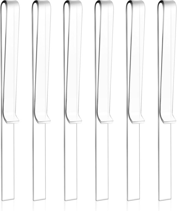 6 Pcs Music Stand Clips, Clear Acrylic Music Book Stand Page Holder Clip to Hold Book Open, Piano Book Holder Clips for Wind for Musician Composer Pianist Outdoor Gig Rehearsal Easy Reading