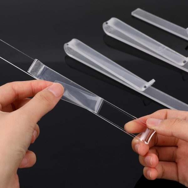 6 Pcs Music Stand Clips, Clear Acrylic Music Book Stand Page Holder Clip to Hold Book Open, Piano Book Holder Clips for Wind for Musician Composer Pianist Outdoor Gig Rehearsal Easy Reading - Image 3
