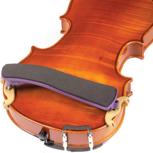 Kun Collapsible Mini Purple Shoulder Rest for 1/16-1/4 Violin - Image 2