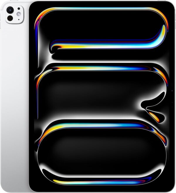 Apple iPad Pro 13-Inch (M4): Built for Apple Intelligence, Ultra Retina XDR Display, 256GB, 12MP Front/Back Camera, LiDAR Scanner, Wi-Fi 6E, Face ID, All-Day Battery Life — Silver