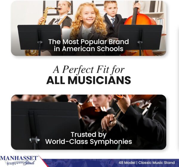 Manhasset 4801 M48 Symphony Music Stand AC48S - Image 5