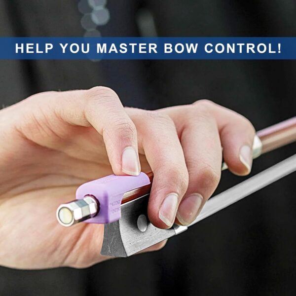 PinkyHold for Violin and Viola Bows, Bowing Aid for the Pinky, Fits on All Sizes of Violin and Viola Bows - Image 3