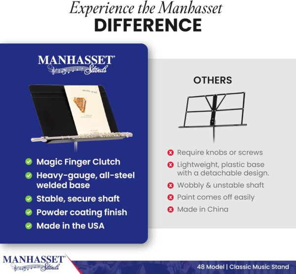 Manhasset 4801 M48 Symphony Music Stand AC48S - Image 6