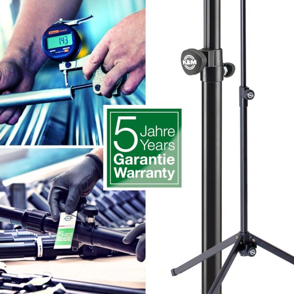 K&M 19747 Smartphone Holder Black Plastic 360° Rotatable Flexible Clamping Jaws for Tripod, Desk etc - Image 6