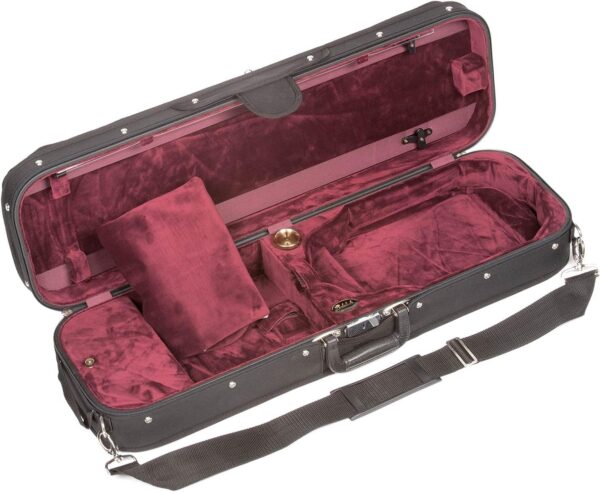 Bobelock 1002S Oblong 4/4 Violin Case with Wine Velour Interior - Image 2